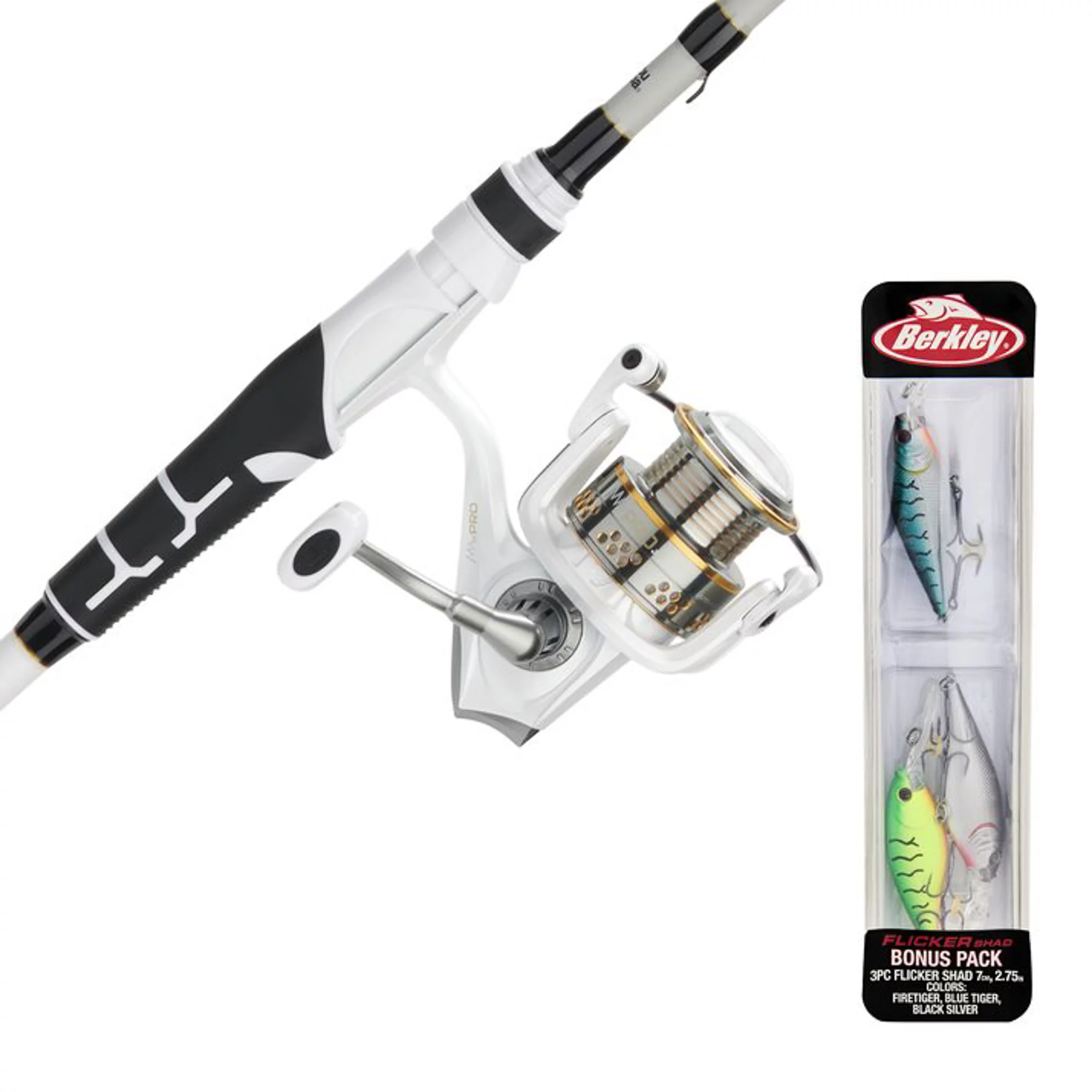 Abu Garcia Max Pro Spinning Rod and Reel Combo with Berkley Flicker Shad  Bait Kit – Affinity Deals